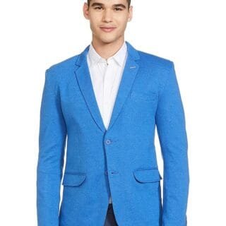 The Indian Garage Co Men Slim Fit Solid Casual Blazer